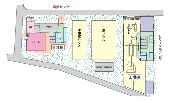 施設間取り図